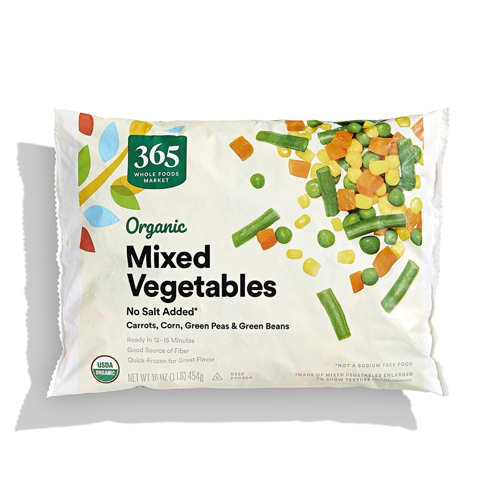 365 by Whole Foods Market Organic Mixed Vegetables No Salt Added 16 oz Frozen