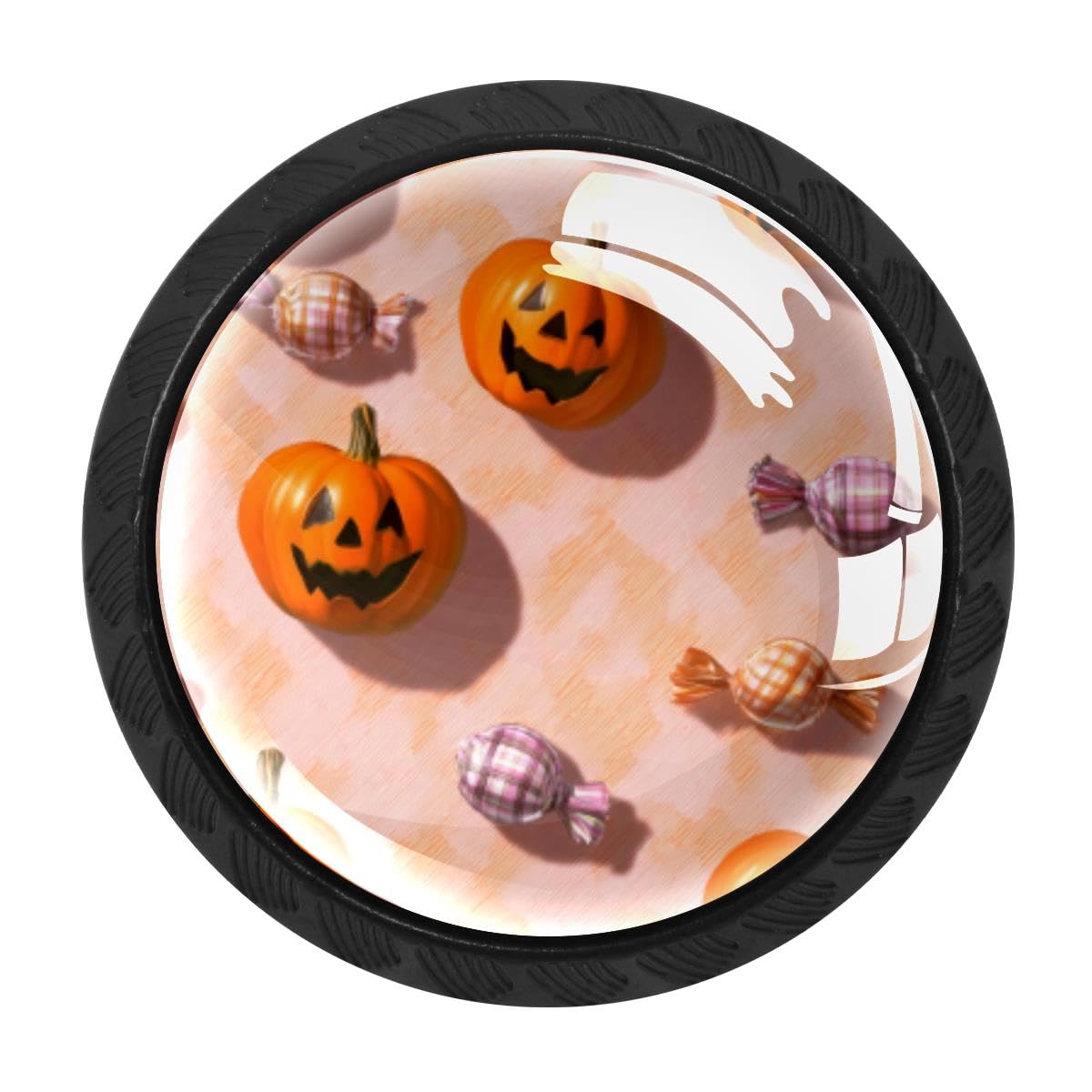 Heoeh Multi 2 4 Pcs Cabinet Knobs, Halloween Pumpkin Candy Drawer Knobs Dresser Handles