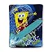 Spongebob Squarepants Wave Rider Plush Throw Blanket; 46" X 60" By the Northwest Company