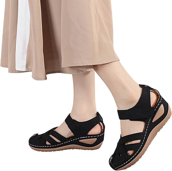 Casual Shoes Women's Waterproof Sandals Summer Elegant Women's Mules  Trekking Water Shoes Flat Beach Peeptoe Walking Shoes Wedge Peep Toe  Comfortable Black Pink Red Bohemian Sandals : Amazon.de: Fashion