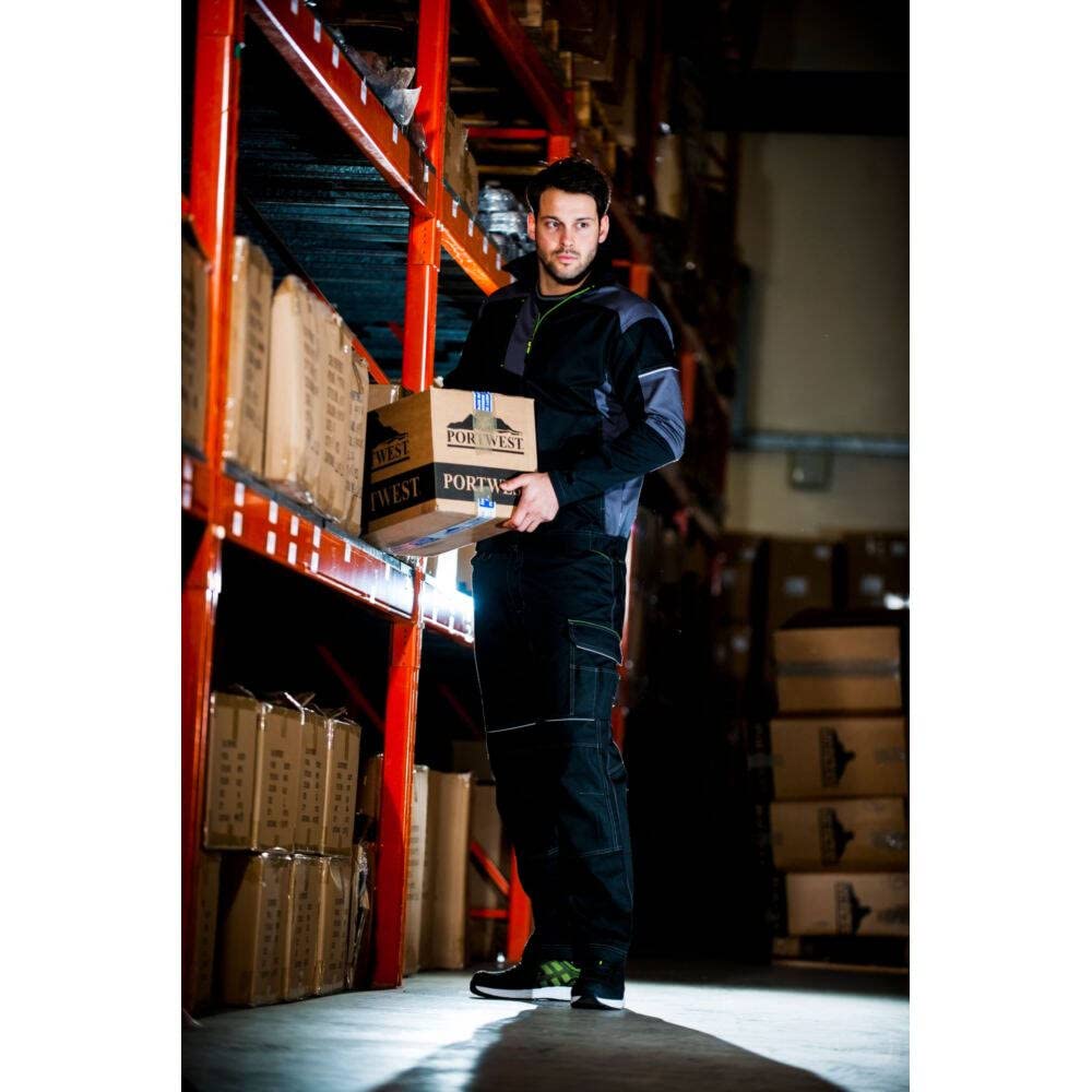 Portwest T603 Bluza Robocza PW3, Czarny/Szary, Rozmiar XL