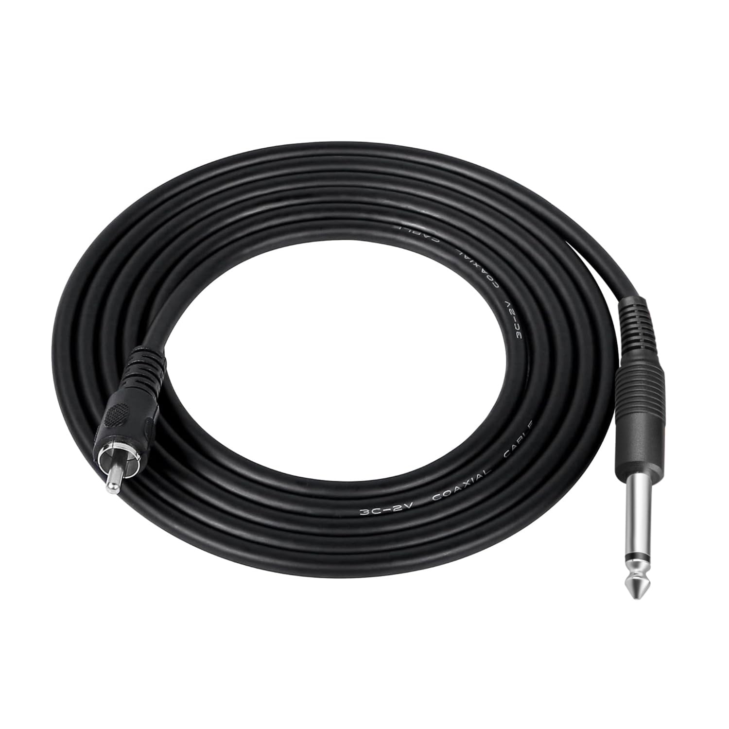 MX Stereo Audio Jack Cable 1.5 Meter P38 Mono Male to RCA Male Audio Cable for Guitar Amplifier Mixer Professional Audio Equipment Connector(3042PARENT) (3042)