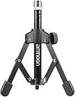 ammoon Foldable Tripod Desktop Microphone Stand Holder for Podcasts, Online Chat, Conferences, Lectures,meetings, and More