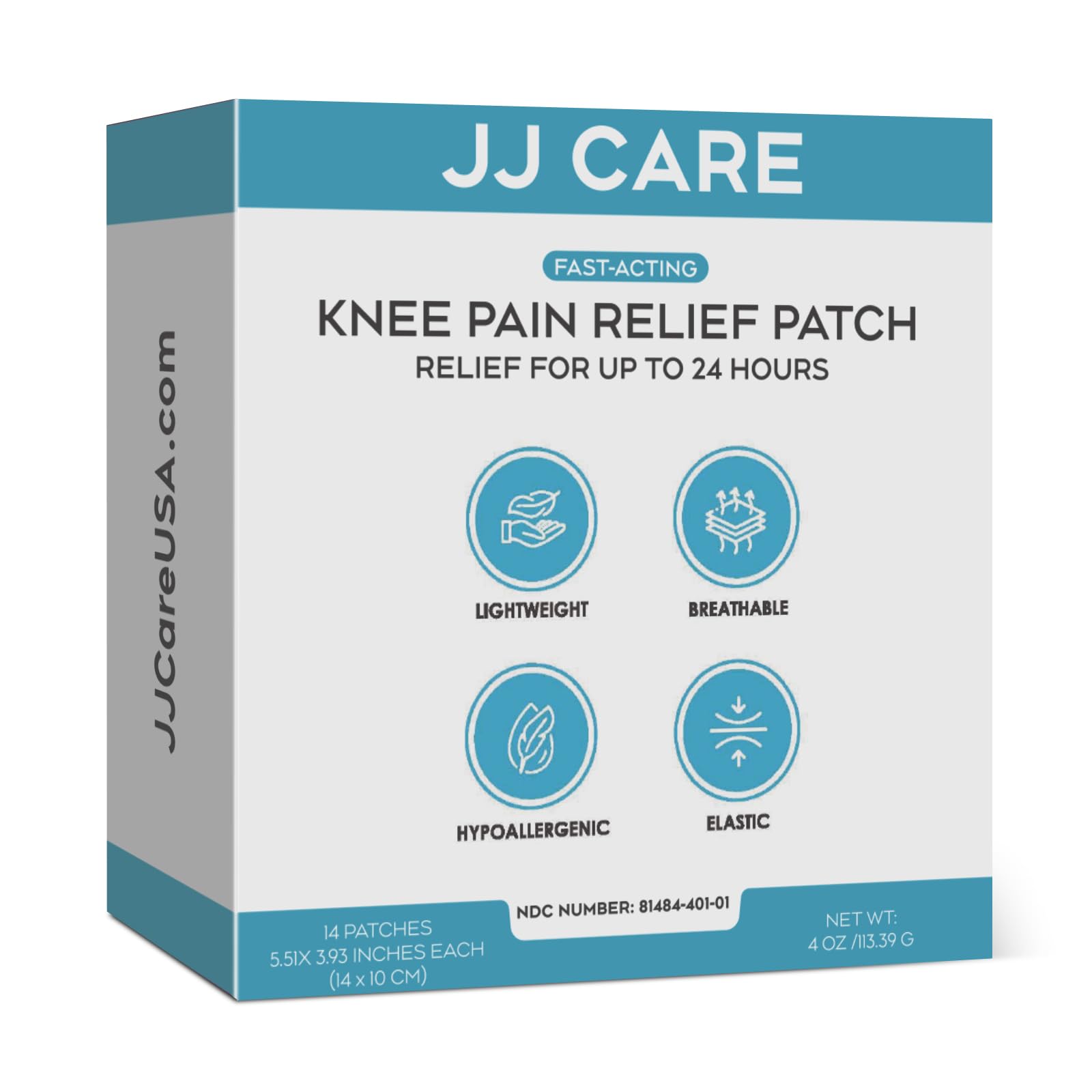 YOAPA Reusable Pain Patch, for Sore Muscle Relief - Pain Relief Patches for Back, Foot, Knee, Neck & More, Easy Adhesive Application, Fast Acting - Includes 1 Patch, 3 Adhesives&1 Carry Case-009