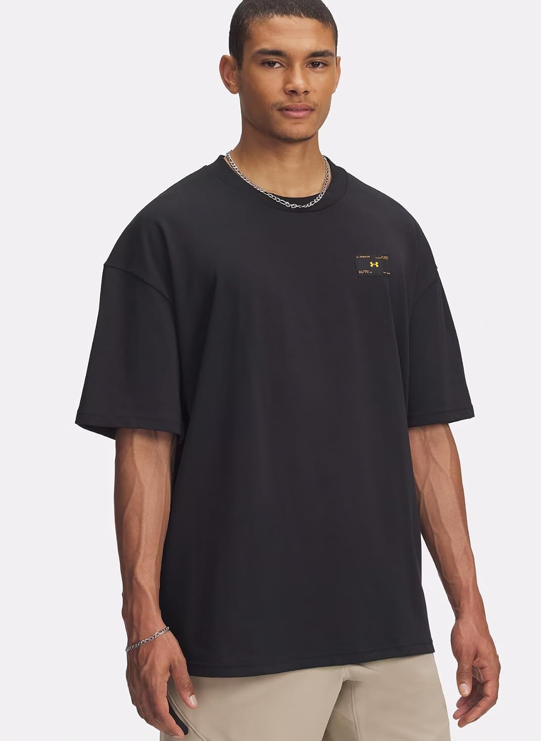 Under Armour UA HWT WOVEN LABEL SS T-Shirt Erkek