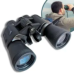 Binóculo profissional 20x50 com alcance de até 10 km, imagem nítida, ajuste de dioptria e corpo emborrachado resistente – Qualidade Premium LNSTORE