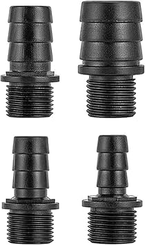FREESEA Fountain Pump Nozzle Kit Replacement 4 Sizes Water Plastic Nozzles