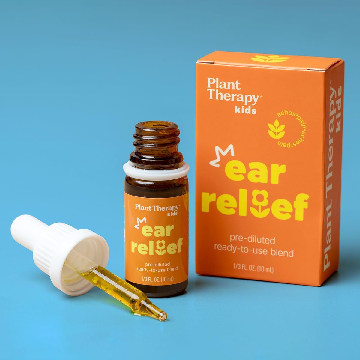 Plant Therapy Kids Ear Relief Essential Oil Ear Drops Blend Pre-Diluted 10 mL (1/3 oz) 100% Pure, Kid Safe, Natural Eardrops, for Children & Adults - Image 8