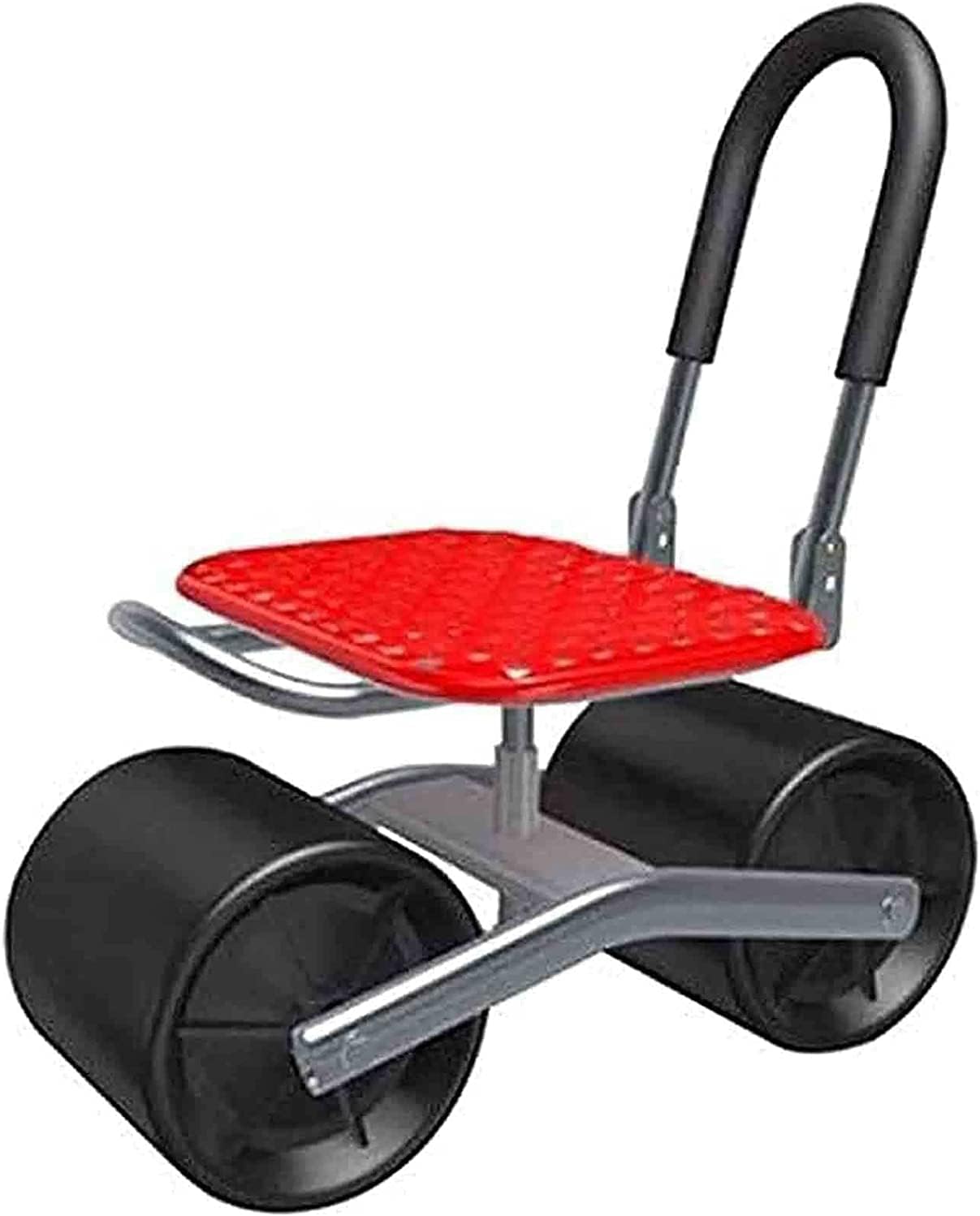 DELURA Garden Rolling Stool, with Wheels Cart Rolling Work Seat, Adjustable 360 Rotating Garden Cart Tool Planting Picking Moving Chair, for Weeding Gardening Lawn (Color : C, Size : A)