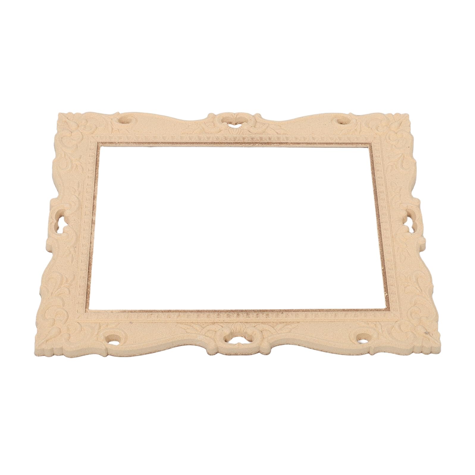 Cadre photo mural en bois sculpté NUOBESTY style européen vintage haut de gamme pour miroir salon