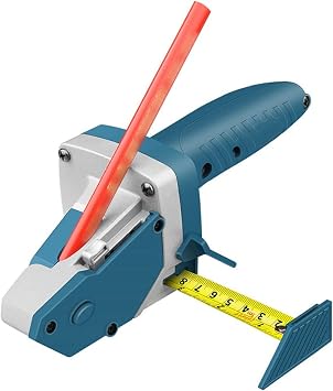 Gypsum Board Cutting Tool, Plasterboard Cutter Scriber Automatic Cutting Artifact Cutter Tool Woodworking Hand Tools With 5 Blades 5m Measure Tape Scale Scribe Measuring Tape Utility Knife