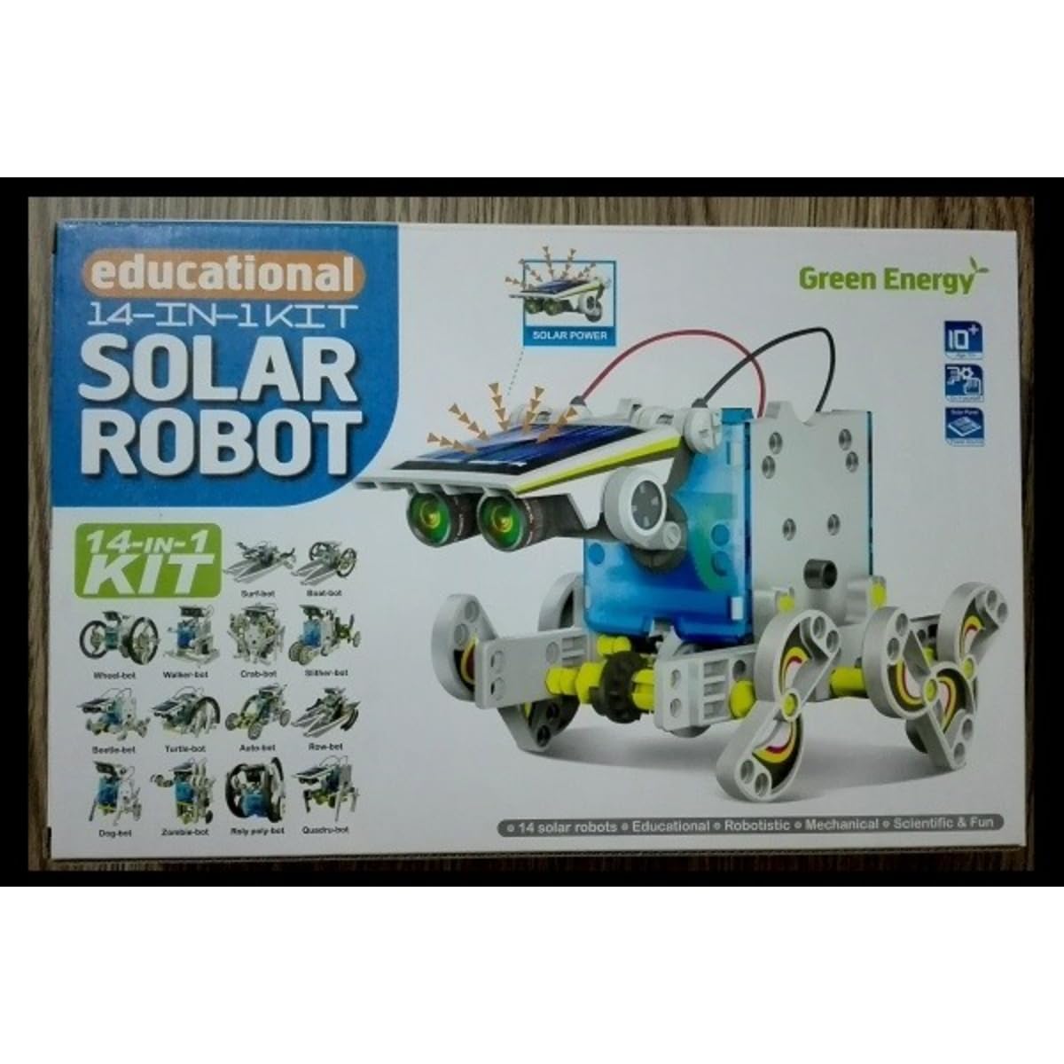 Solar Robot Kit, 190-Piece STEM Toy Set for Kids, Educational Robotics Engineering with Tools. Ignite Creativity & Learning in Science and Technology - Great Gift Idea