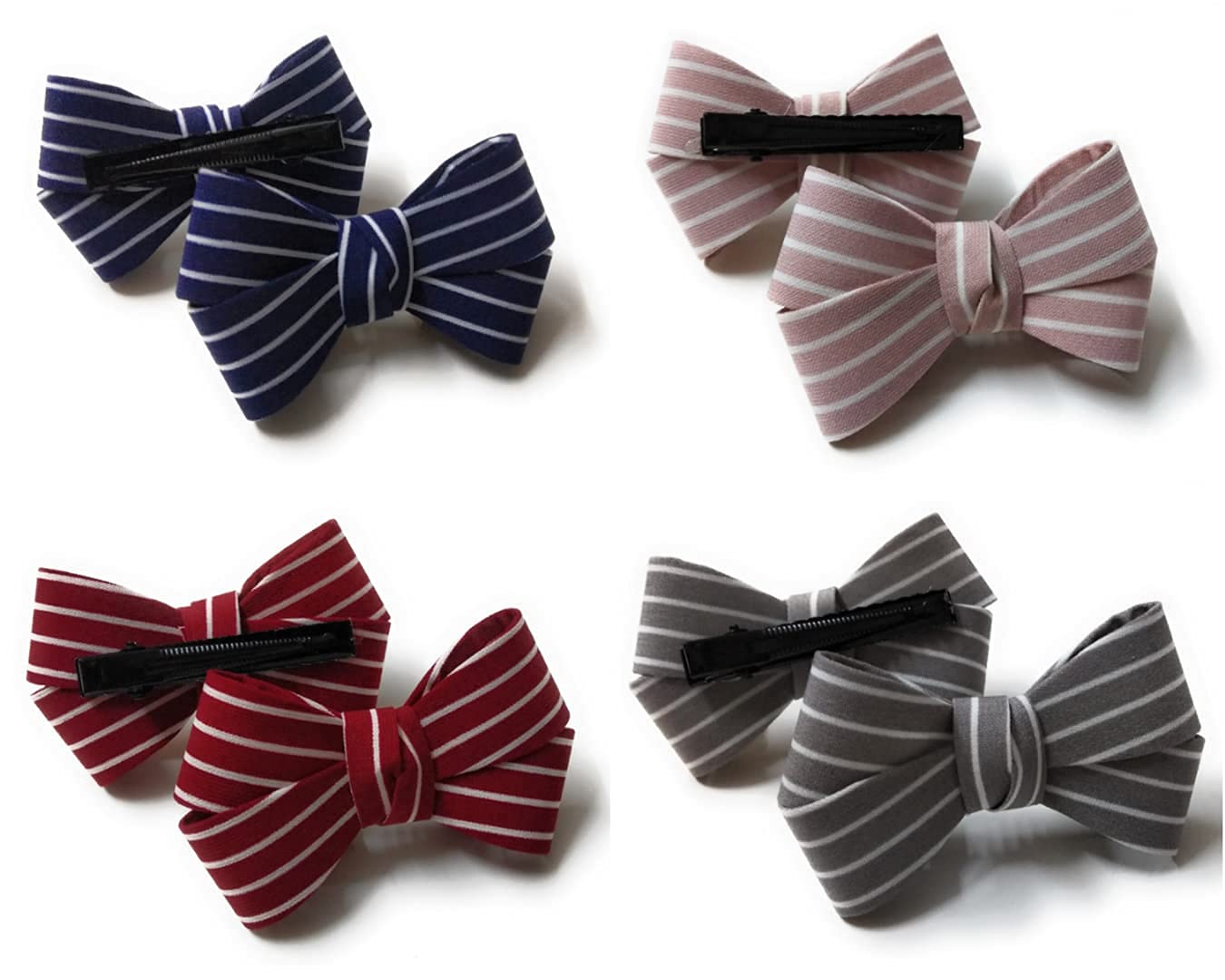 NAKAS Bow Hairpin with Alligator Clips for Baby Girls Printed Color Ribbon Clip Soft Clip Hair Clips hair Accessories hair Pins for Girls hair band (Random Color/Design) (Style1 - Pack of 4) (B08RY3NB6R) Amazon Price History, Amazon Price Tracker