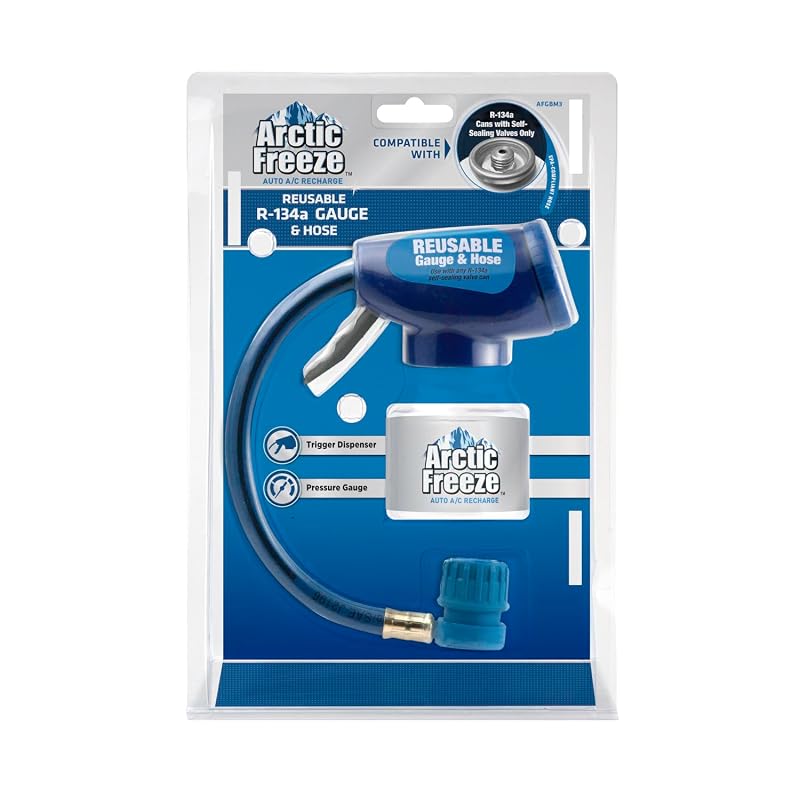 Kit de Recarga para Ar-Condicionado Automotivo A/C Pro com Manômetro e Mangueira para R-134a, Modelo AFGBM3-6