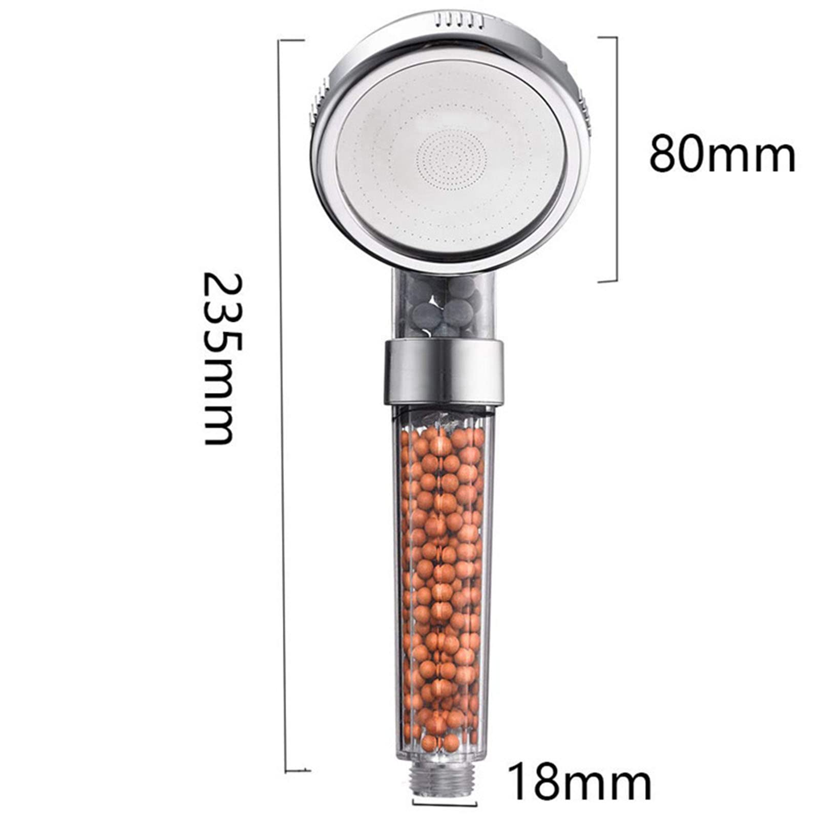 Soffioni doccia ad alta pressione, soffione doccia filtrato con palmare, soffione doccia portatile a risparmio idrico con tubo flessibile, staffa, doccetta staccabile