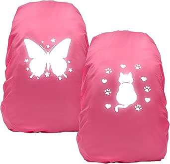 JETOP 2 Pack Reflective Rucksack Covers Waterproof Backpack Cover 30 ...