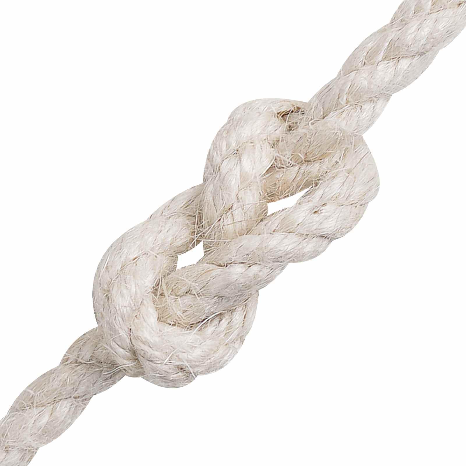 Cuerda yute 8 mm blanca 100% yute Tossa 3 hebras naturales
