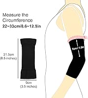 Vista 4 de uxcell 1 par de codo de compresión, codo para codo de tenis, codo de golfista, codo de tenis para hombres y mujeres Negro
