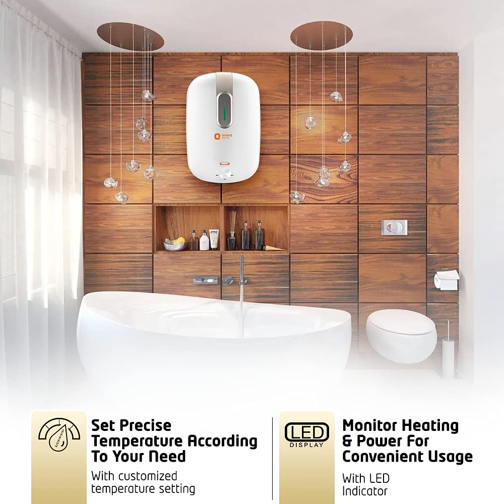 Buy Orient Electric New Glazio Water Heater 10 litre - BEE 4 Star |  Suitable for high-rise buildings | Energy-saving Electric Geyser |  Durability with Glassline Storage | Capacity 10L | 7-year Warranty Online  at Low Prices in India - Amazon.in