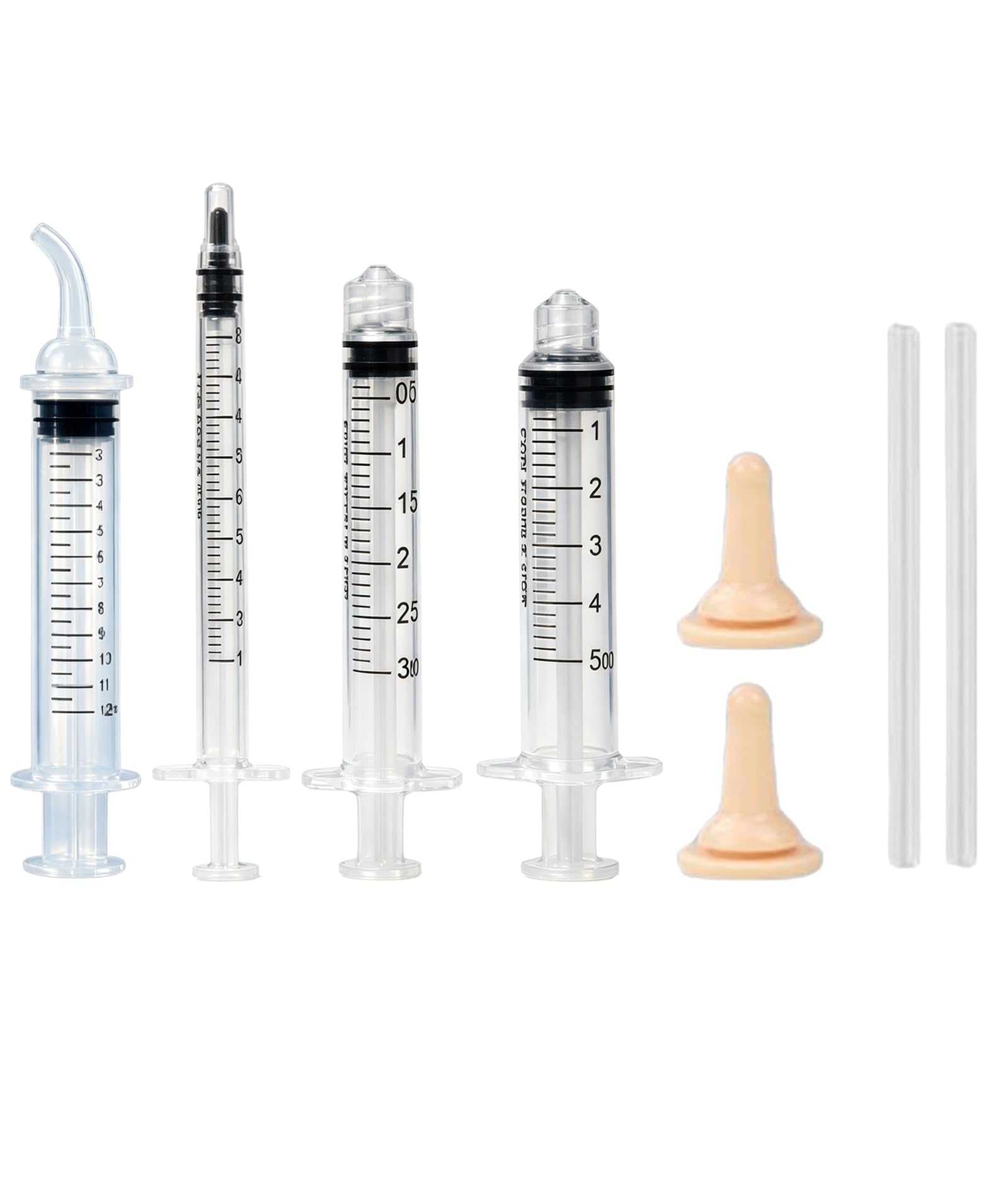 9PCS Feeding Syringe, Syringe for Feeding, Hand Feeding Tools for Birds, Puppies, Kittens, Hamsters and Small Animals, Complete Feeding Kit with Multiple Syringes and Accessories-image-31
