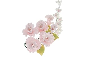 Blossom Sugar Cake Flowers Spray in Pink by Chef Alan Tetreault