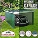 Gardebruk® Metal Weatherproof Robot Lawnmower Garage | 89x90x54cm | Pent Roof Automatic Garden Grass Lawn Mower Shelter | Auto Mower Carport | Protective Weather Resistant Cover | Green