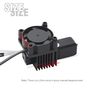 Hoypeyfiy P1P/P1S Hotend コンプリートキット、0.2/0.4/0.6/0.8mm クイックチェンジノズルチップ付き、Bambu Lab P1S/P1P 3Dプリンターの交換用、印刷の柔軟性を最大化