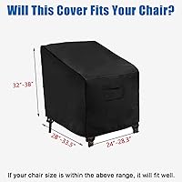 Vista 5 de WOMACO Funda para silla giratoria de patio, impermeable, para exteriores, tamaño pequeño, grande, de mimbre, protector de muebles