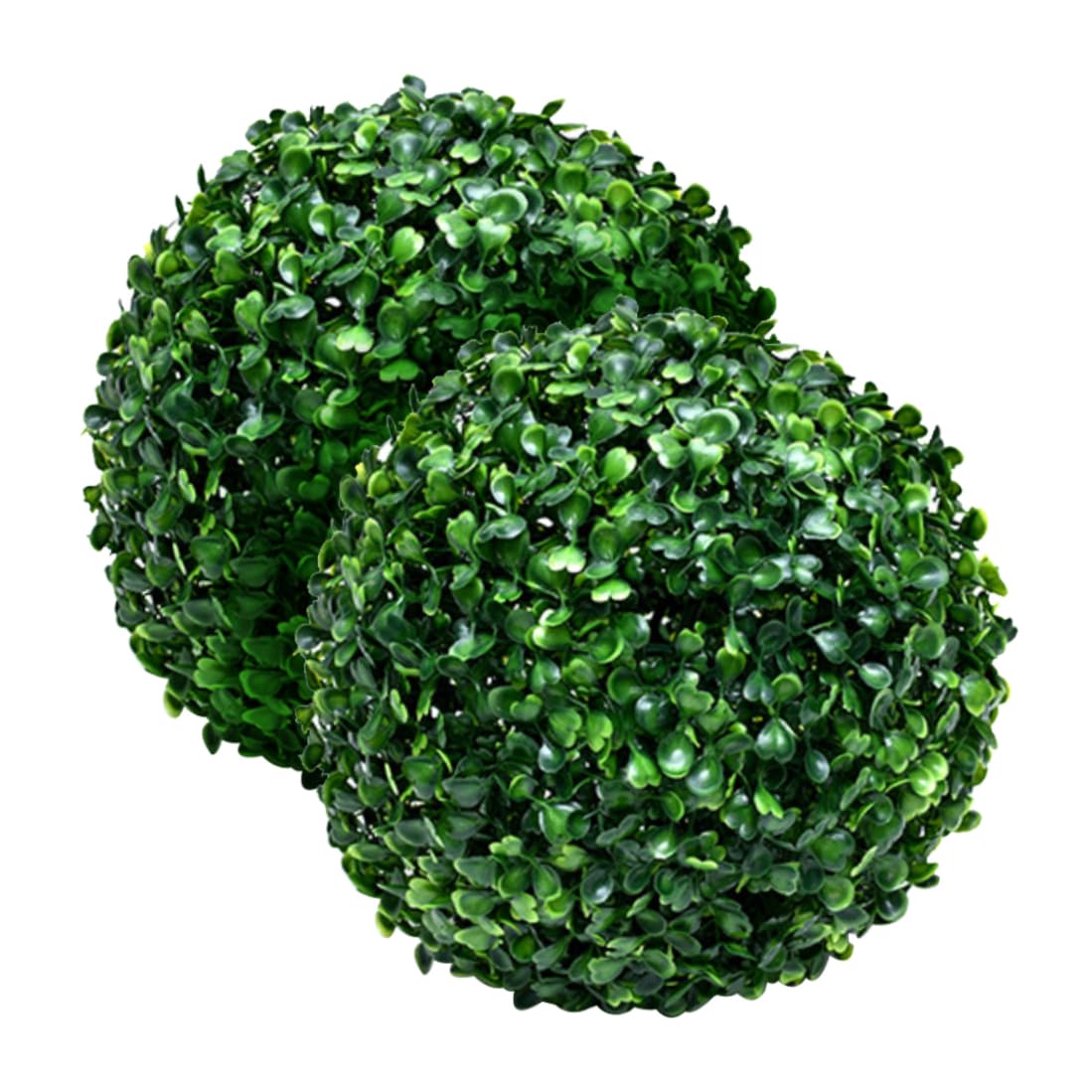 PithCogent Hanging Topiary Balls|Artificial Topiary Ball 2PCS Faux Boxwood Buxus Ball Hanging Plant Balls 23cm for Home Decor