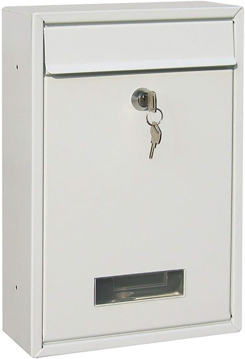 Post Boxes Mailbox Outdoor Wall Mount Security Locking Mailbox Letter Box for Home Garden Decoration Letter Newspaper Magazine Post Box Mailbox,F-One Size