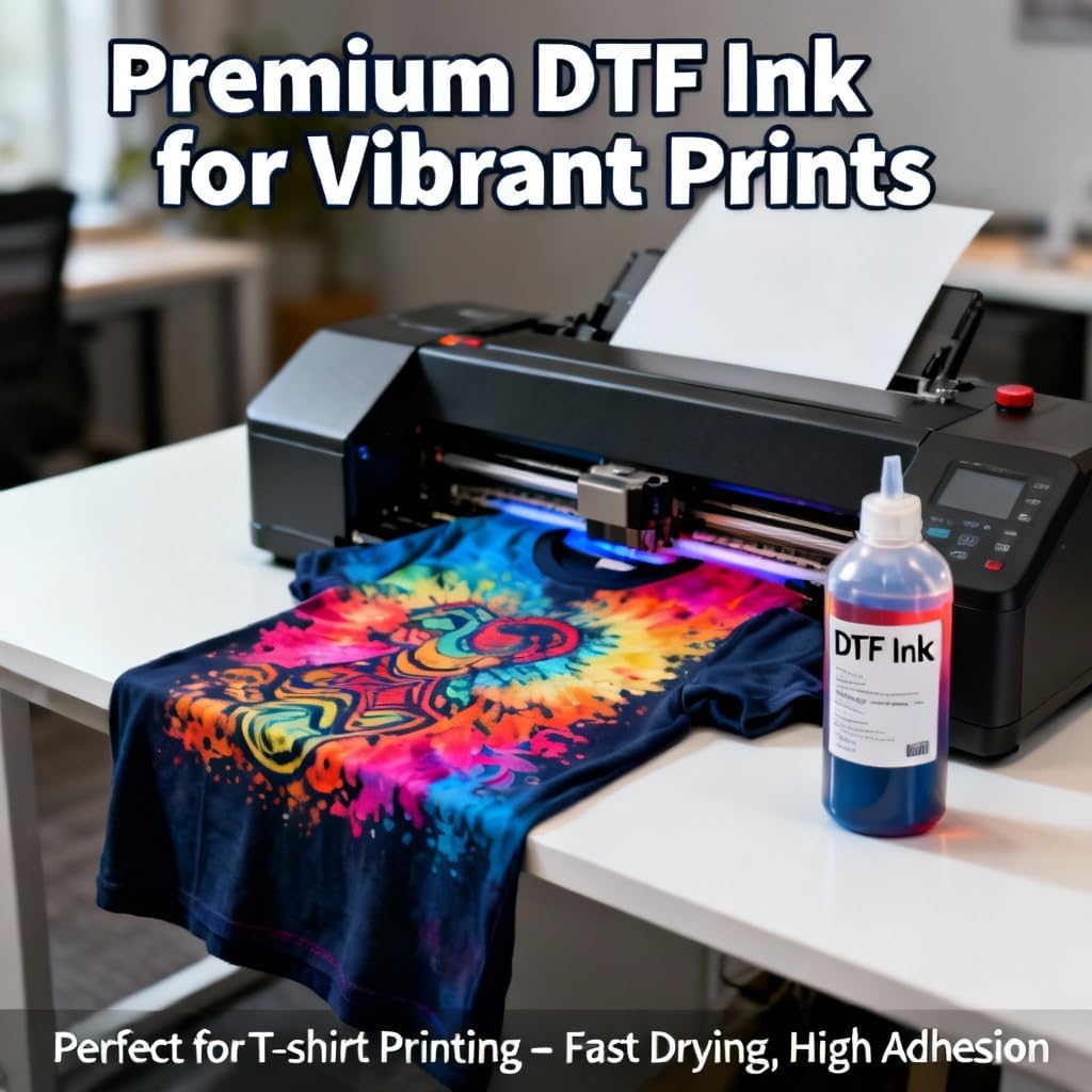 DTF Ink White 1 Liter- L1800, L805, 1390, 4720, i3200, i1600, XP600, DX5, DX7, TX800, +. Premium Quality DTF Ink for Heat Transfer Film