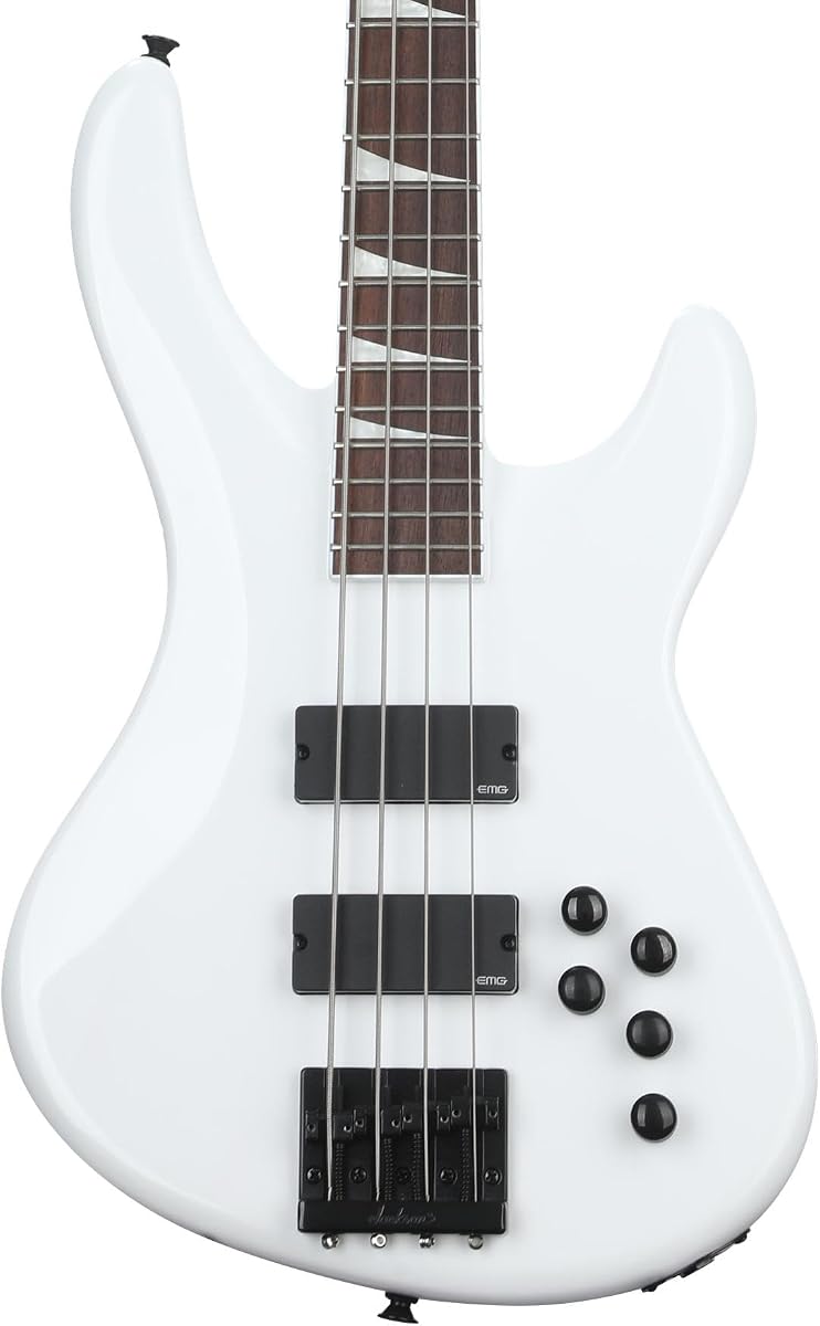 Jackson Pro Series Signature Chris Beattie Concert Bass, Snow White, Laurel Fingerboard | Laurel Fingerboard