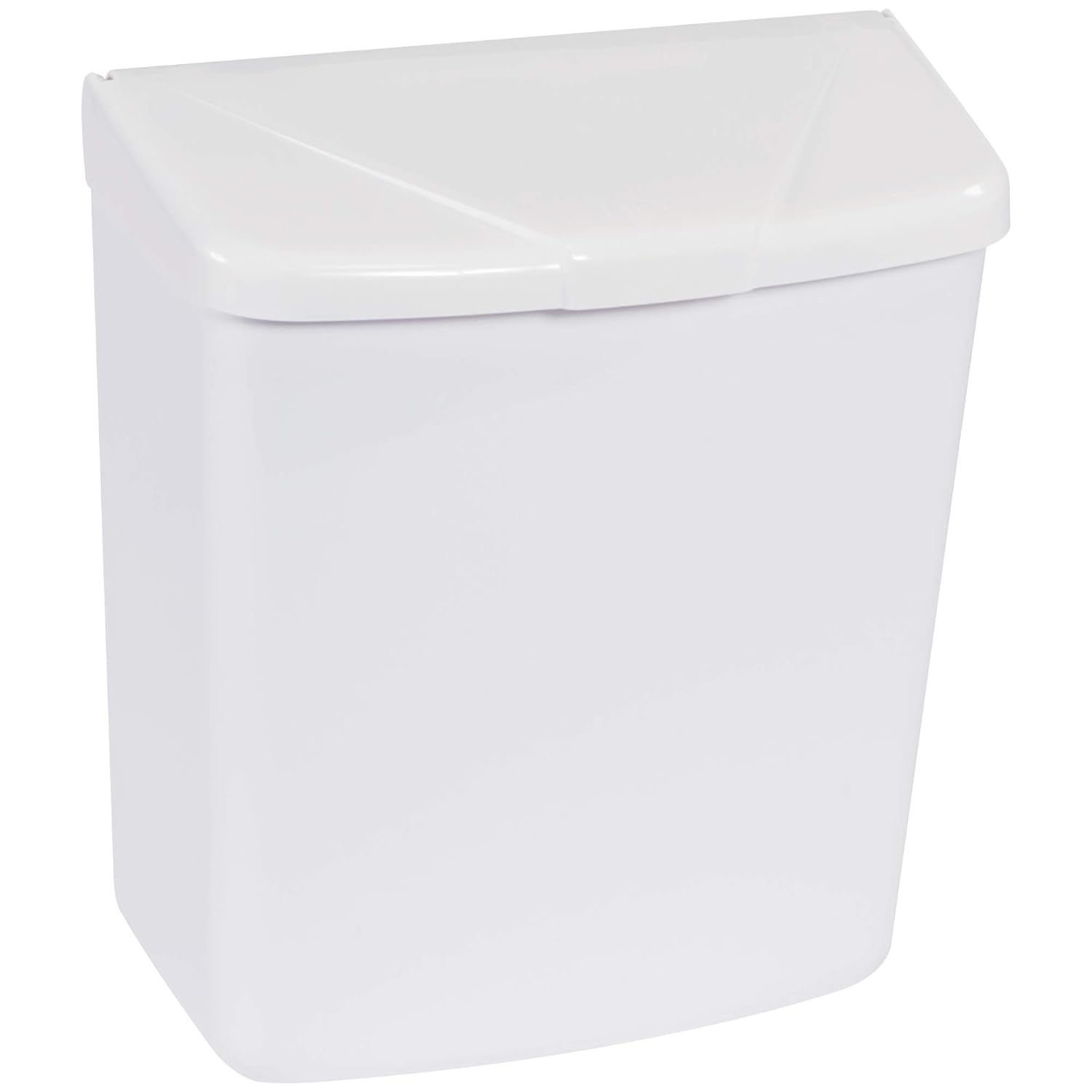 Aviditi White Wall Mountable Sanitary Napkin Receptacle, 11