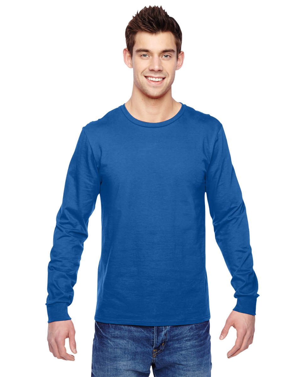 Fruit Of The Loom Men's Royal Sflr Fl Sflr 4.7 Oz Sofspun Ls Tee Xl