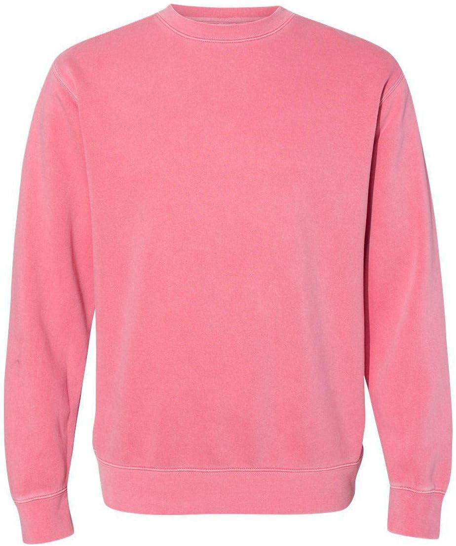 Independent Trading Co. - Midweight Pigment-Dyed Crewneck Sweatshirt - PRM3500 - M - Pigment Pink