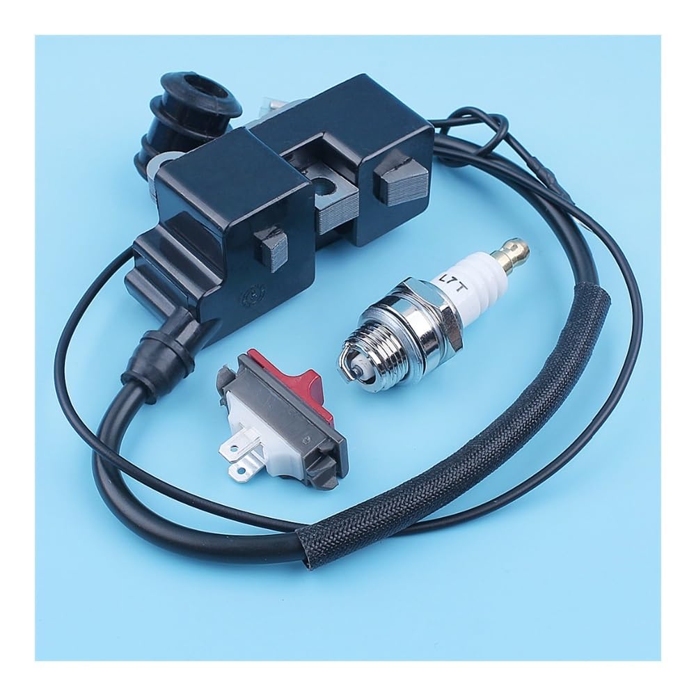 Kit de Enchufe de Interruptor de Parada de Emergencia de Bobina de Encendido Compatible con Motosierra CS2255, 2186, 2188, 2063, 2065, 2071, 2165, 2171, CS2135 y CS2138.