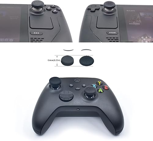 Miniatura 5 de ZHI-NYLLDJS FPS - Juego de tapas de agarre para el pulgar para Xbox One (Serie X, S), tapas de silicona para palillos de pulgar y tapas de joystick