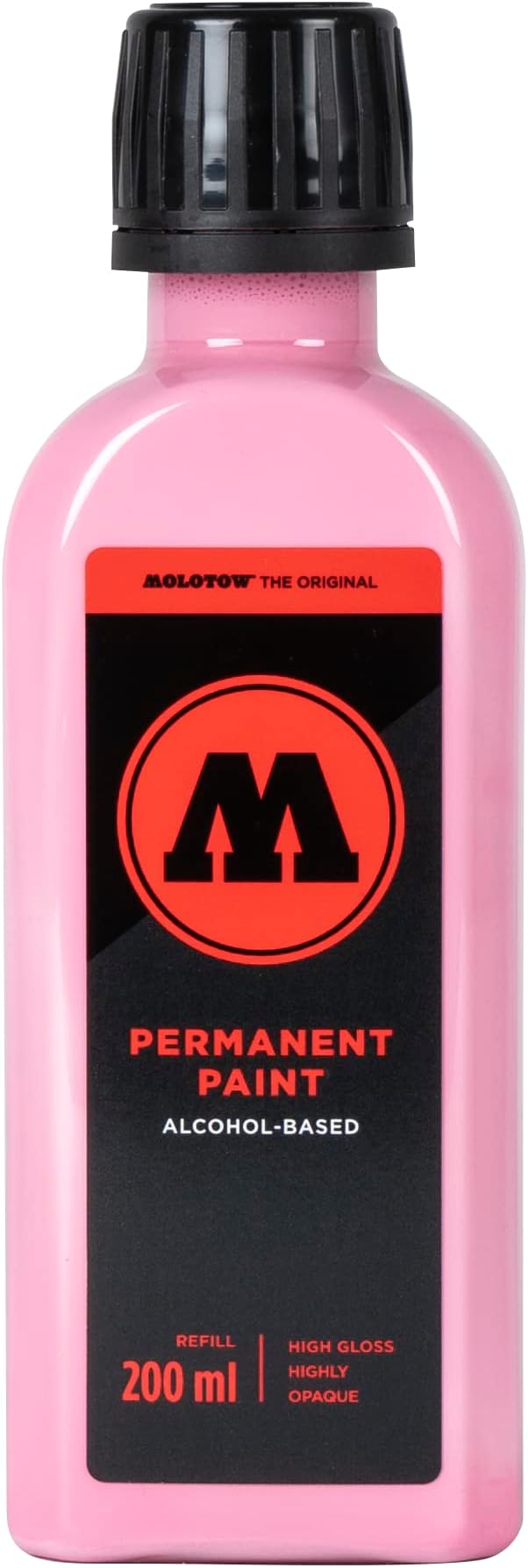 Molotow Permanent Paint Marker Refill - 200ml Glossy Alcohol Based Quick Drying Colour (Fuchsia Pink)