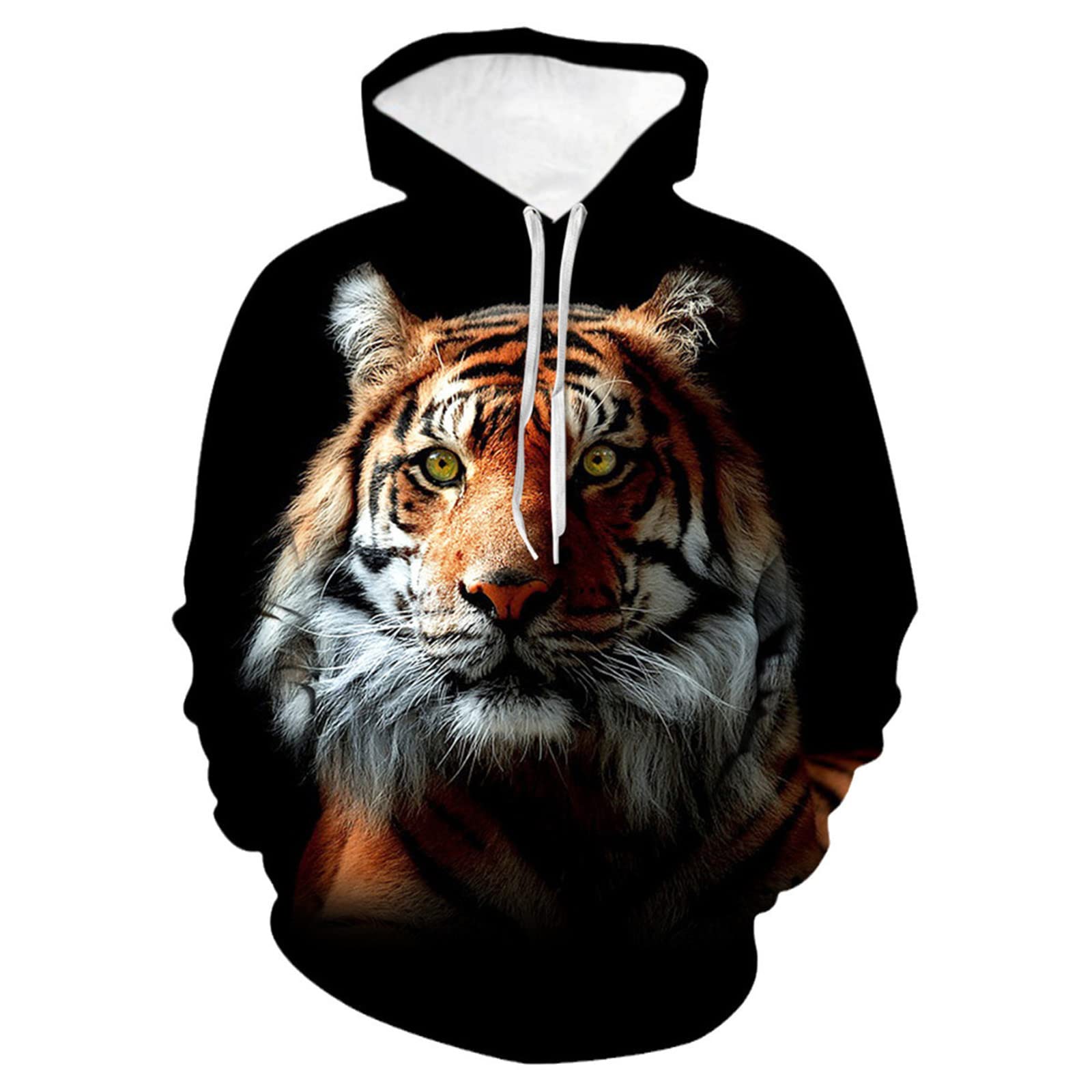 Tigers Water 3D Hoodies Fashion Streetwear Man Long Sleeve Pullover Sweatshirt Male Streetwear Clothing
