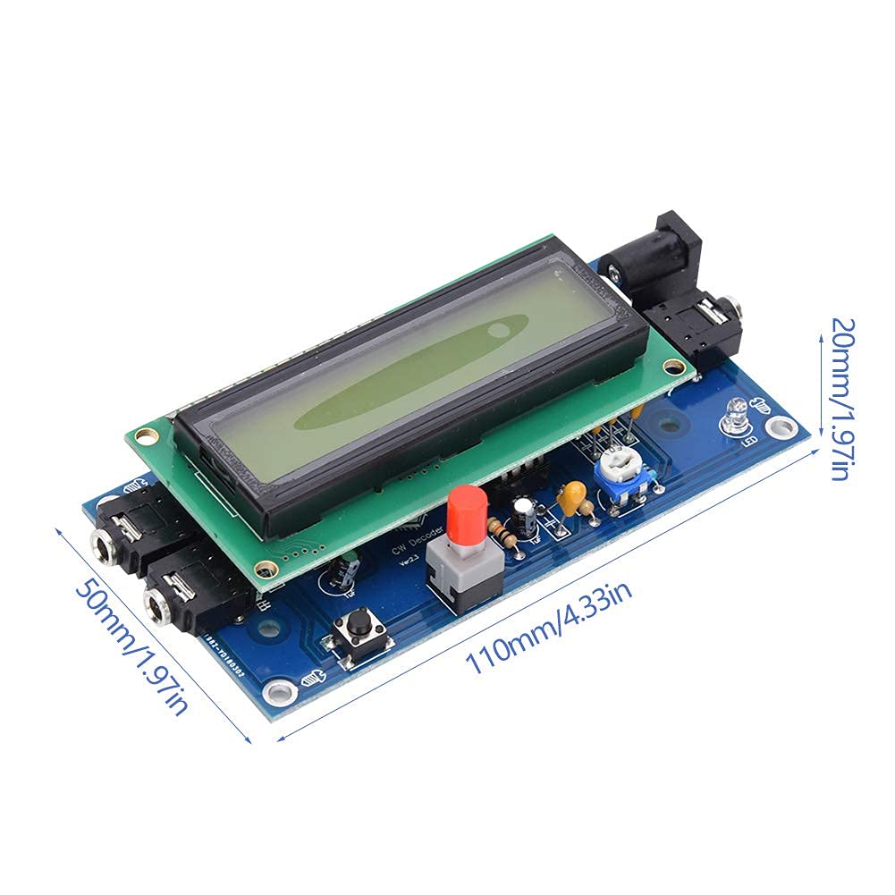 Morse Lettore Decodificatore Codice Morse Translator DC7-12V 500mA Prosciutto Radio Modulo