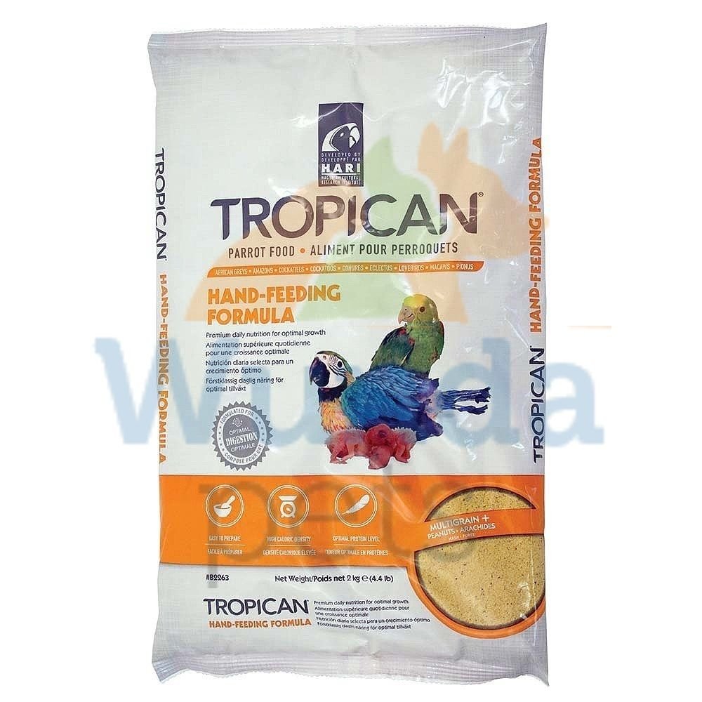 Hari Tropican Complete Hand-Feeding Formula for Baby Birds, 2kg
