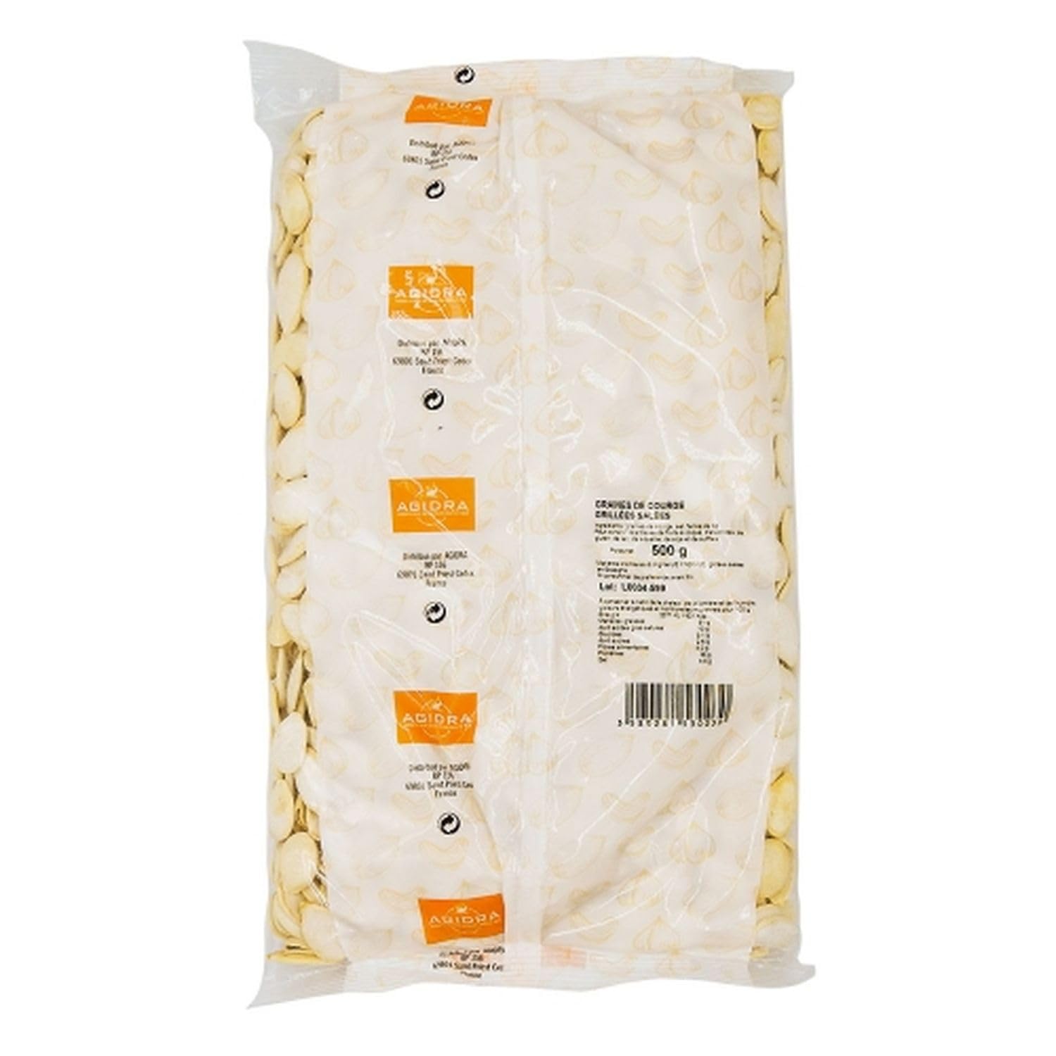 Lot 6x Graines de courge grillées salées - Agidra - paquet 500g