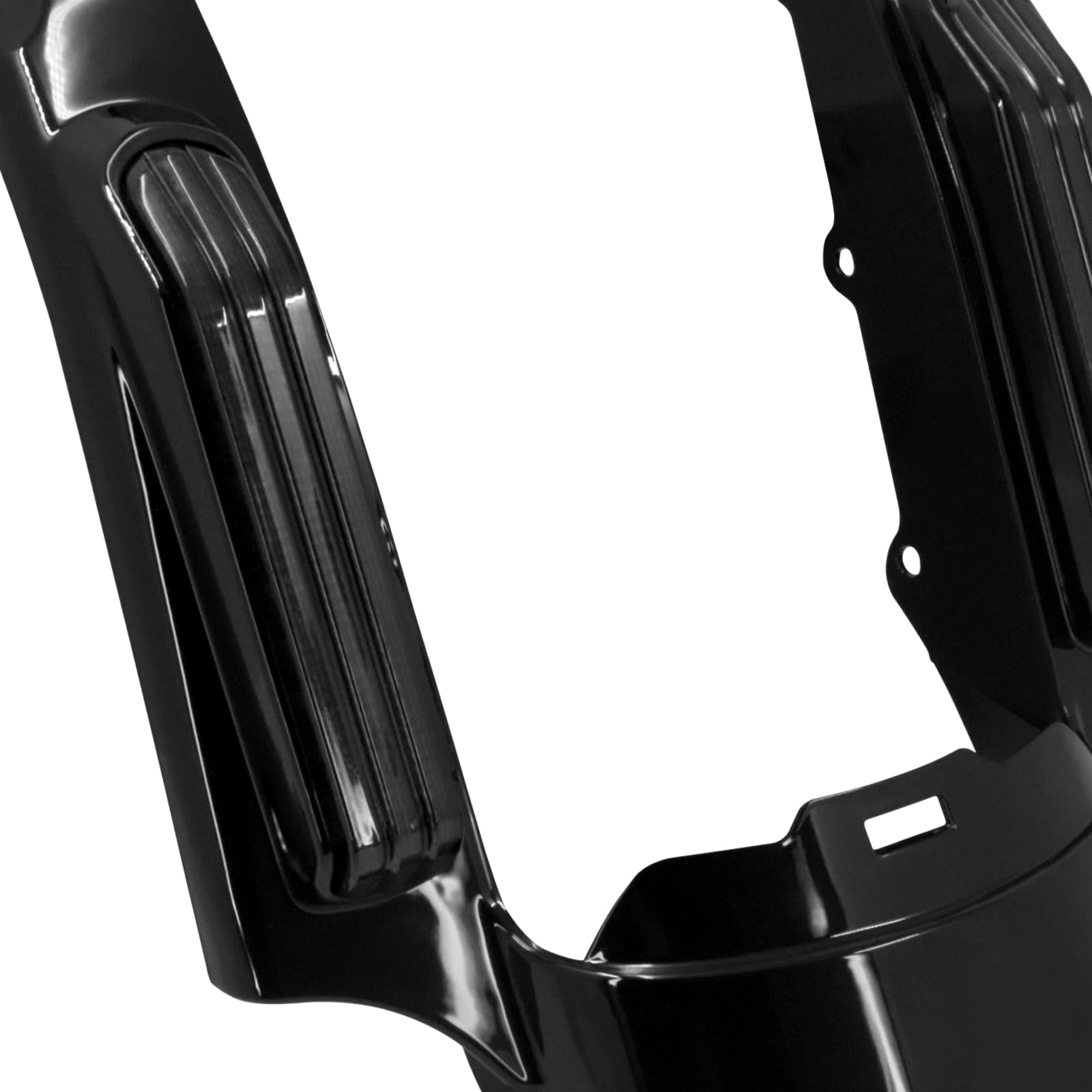 motocicleta trasera Fender Fascia LED luz para Harley Touring Road Glide Street Glide Electra Glide Road King Ultra Limited 14-2019 Negro brillante