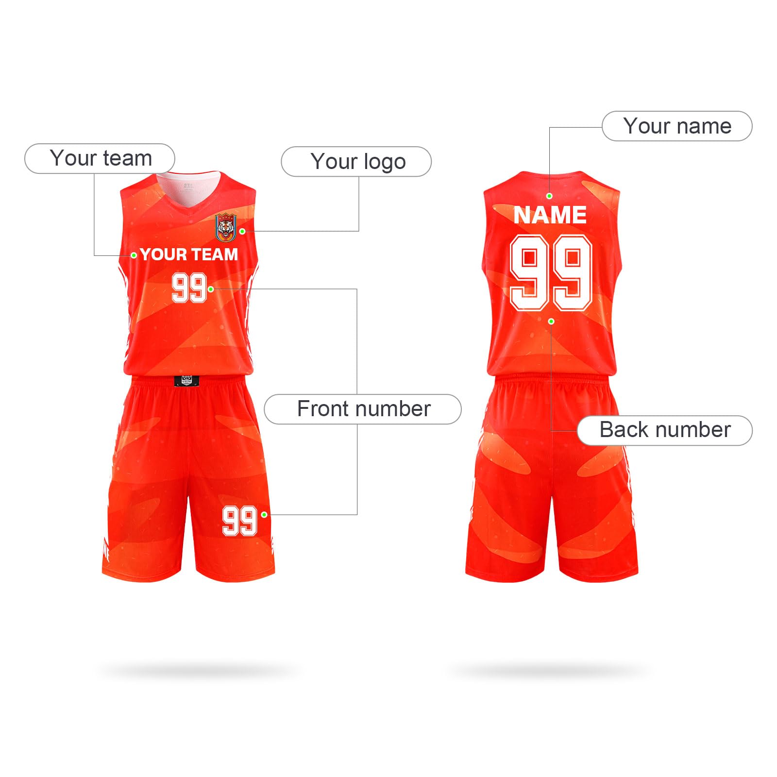 HDSD Custom Kids Basketball Jerseys Adults Personalized Name Number Team Logo Basketball Sets