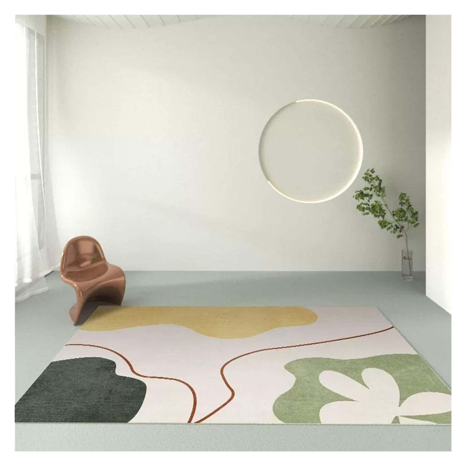 Tapis salon moderne et résistant idéal comme grande descente de lit ou hall d'entrée