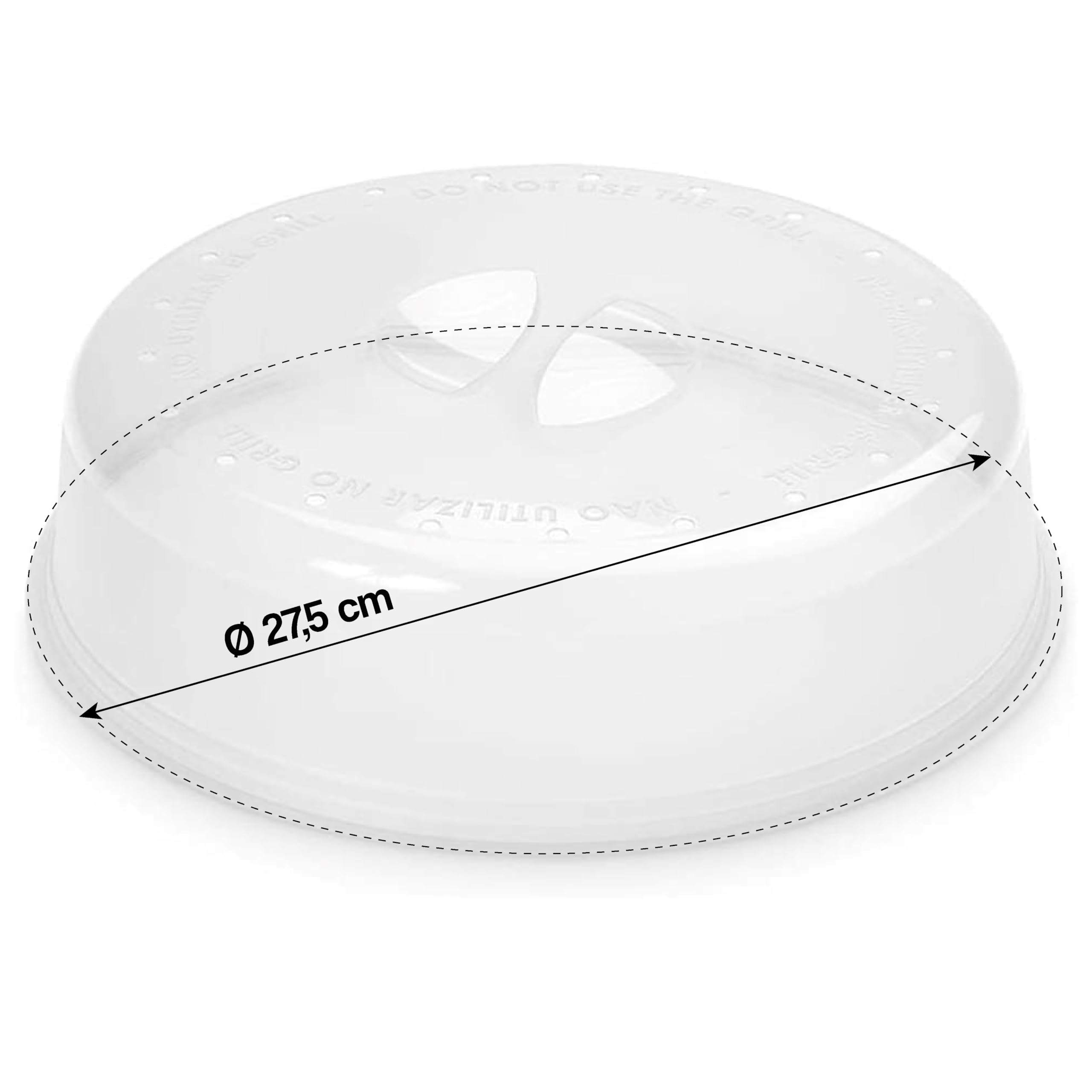 Tapa Microondas Libre BPA - Tapadera Microondas - Protector Microondas - Tapa Microondas - Polipropileno - 27 cm