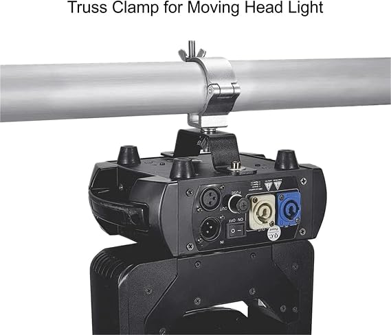 Truss Clamp 10 Pcs/Lot Aluminum Lights Hook LED Par Hooks Professional Stage Equipment Led Light Truss DJ Club Hanging(Silver)