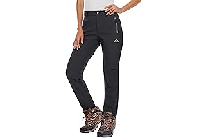 magcomsen Women's Fleece Lined Waterproof Ski Pants
