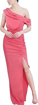 Amazon.com: BCBGMAXAZRIA Women's One Shoulder Neck Evening