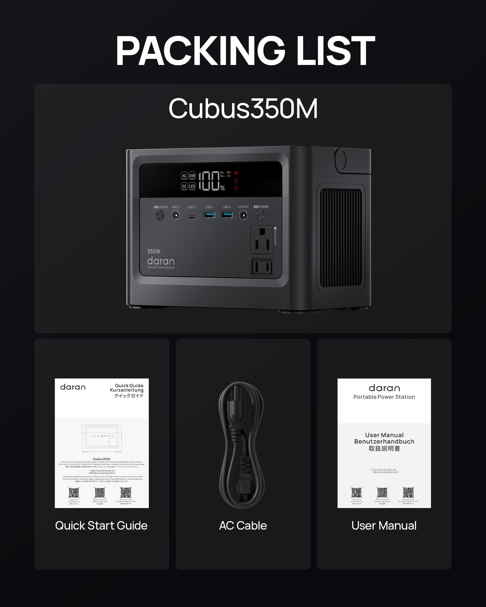 Estación de energía portátil 2026 de 350 W, batería LiFePO4 de 230,4 Wh, banco de energía de 110 V de onda sinusoidal pura, salida de CA de 700 W, generador solar de carga rápida para camping